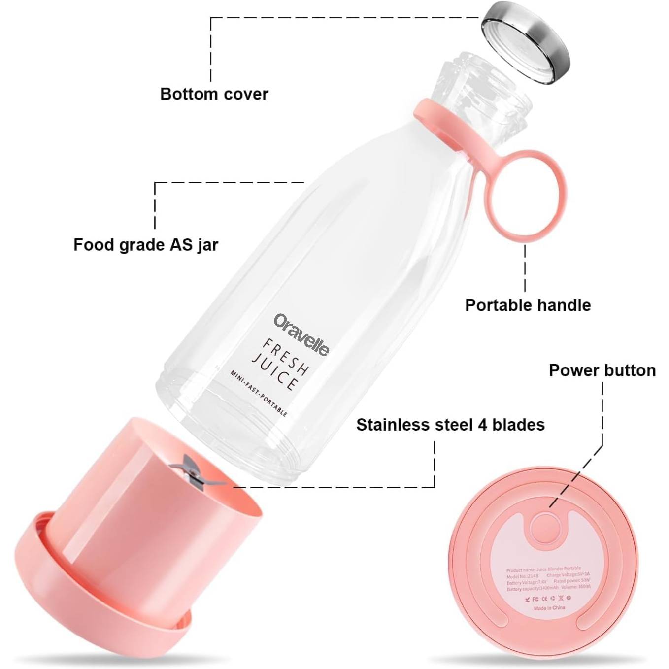 Oravelle™ Portable Blender Juicer