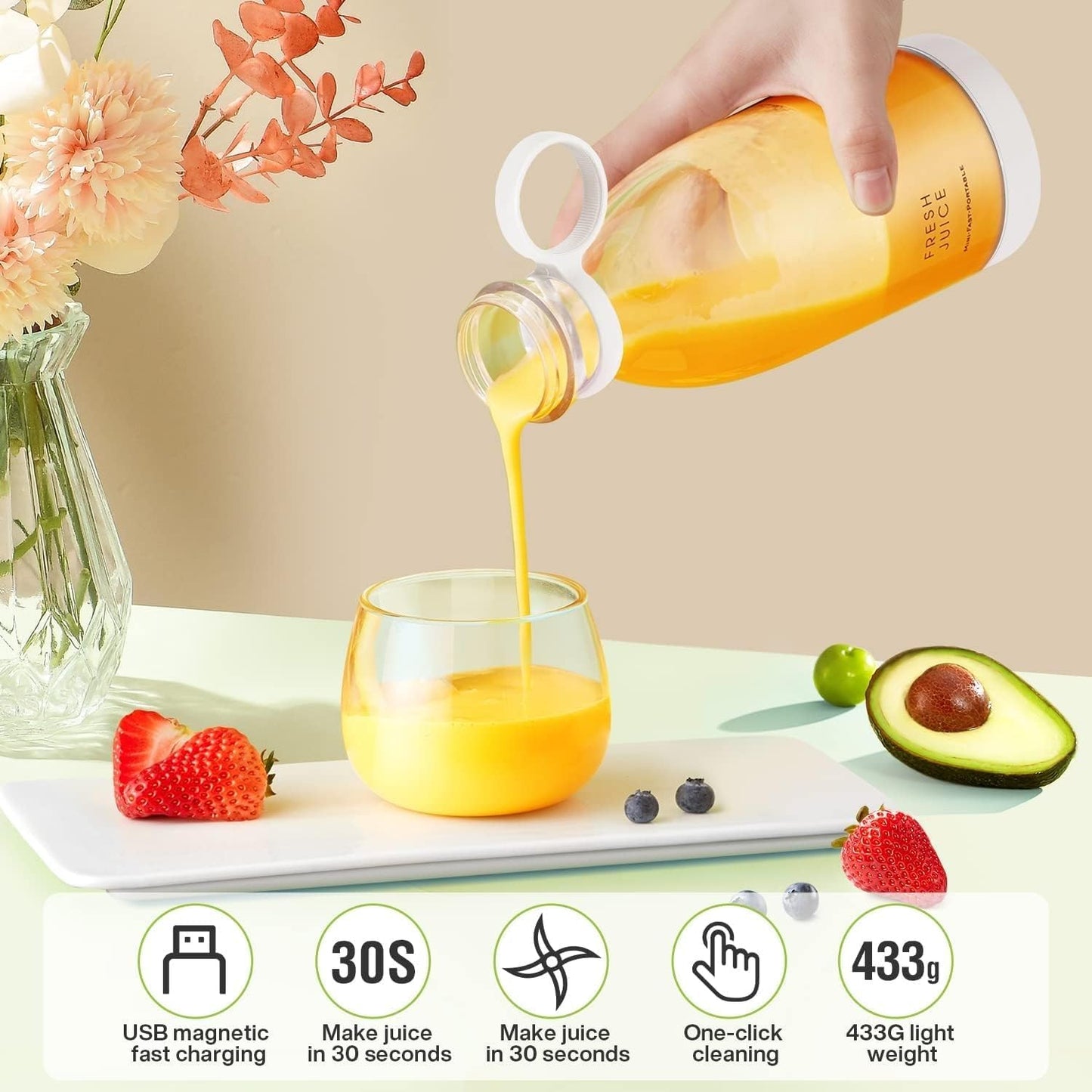 Oravelle™ Portable Blender Juicer